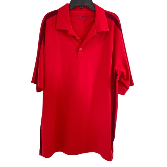 Mens Red Nike Polo Golf Shirt